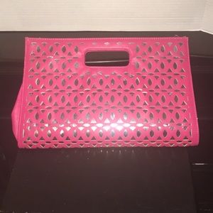 Mirrored cut-out clutch purse handbag